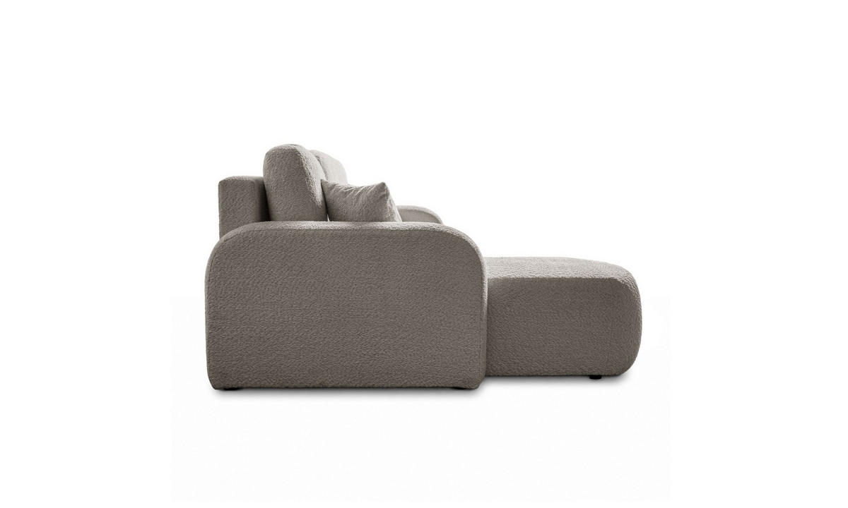 ECKSOFA PALOMA L 235/155/85 cm Coral 50 - Beige, Textil (235/155cm) - Lookway