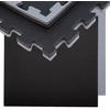 BODENSCHUTZMATTE 90x90x2 cm, Schwarz, 4er Set - Schwarz, Kunststoff (90/90cm) - eyepower