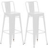 BARHOCKER 2er Set Lekel Metall Weiß - Weiß, Metall (44/96/43cm) - DELUKE