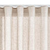 VORHANG MIT KRÄUSELBAND, lichtdurchlässig, Farbe Beige, 300X300 - Beige, Kunststoff (300/300cm) - STORESDECO