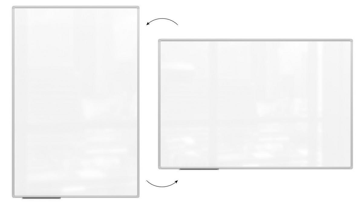 MAGNETISCHES Whiteboard - PREMIUM EXPO Alurahmen 150x100cm - Weiß, Metall (150/100/1.6cm) - ALLboards