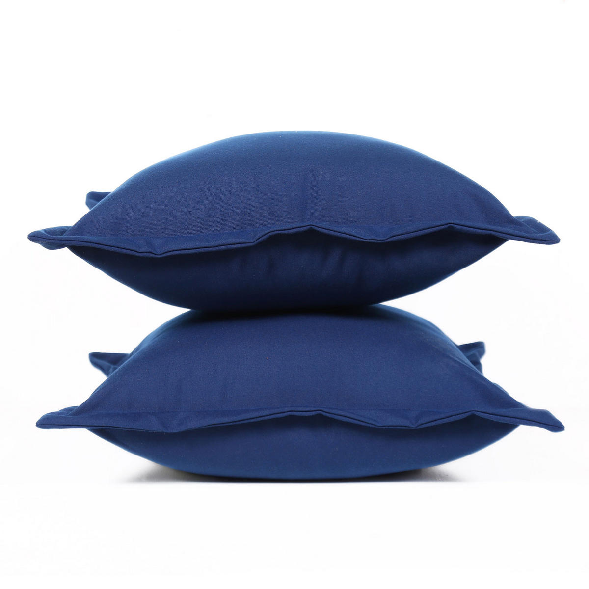 OUTDOOR-KISSEN 2er-Set dunkelblau 45/45 cm - Dunkelblau, Textil (45/45cm) - Homescapes