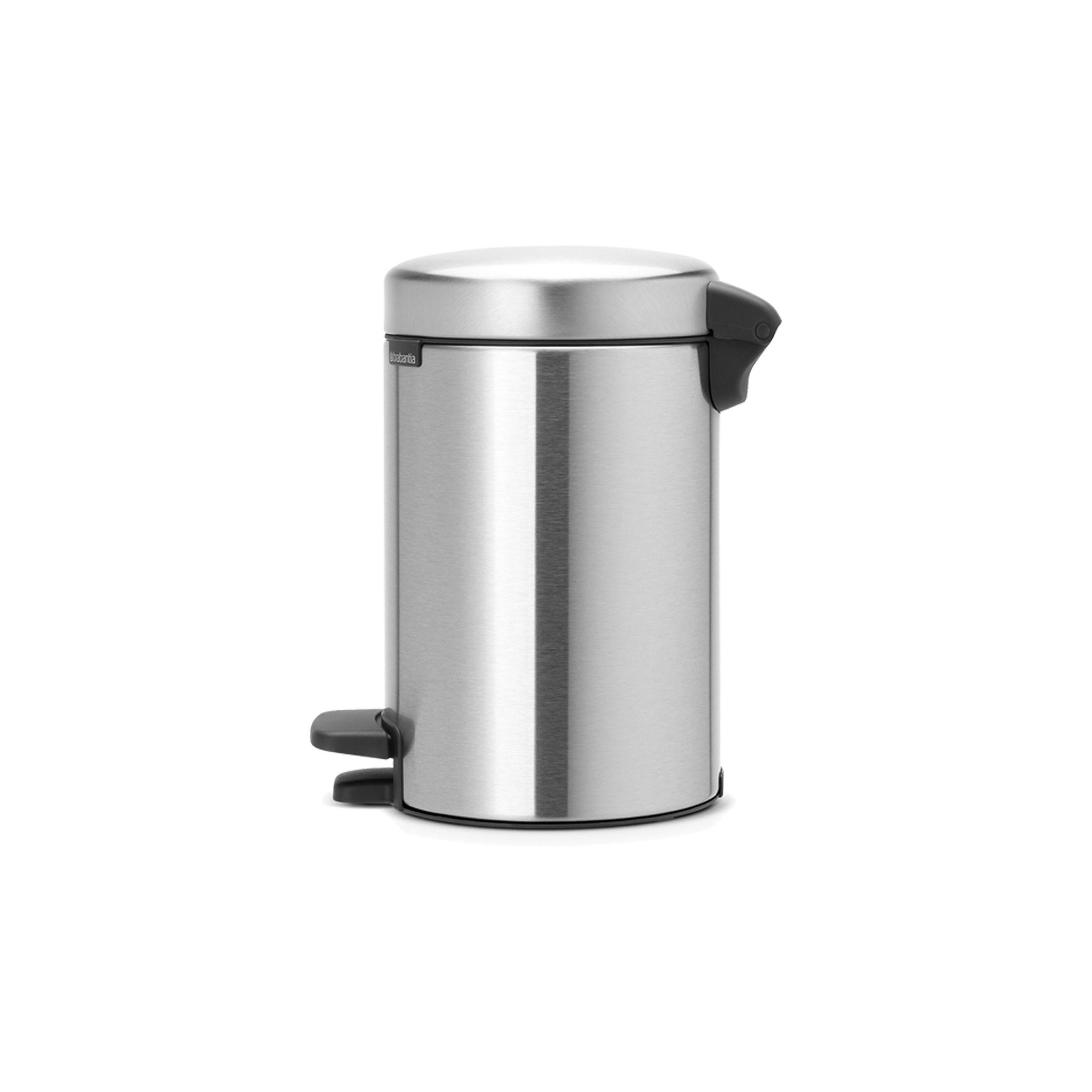 Brabantia Abfalleimer Silber 23.5x27x18 cm