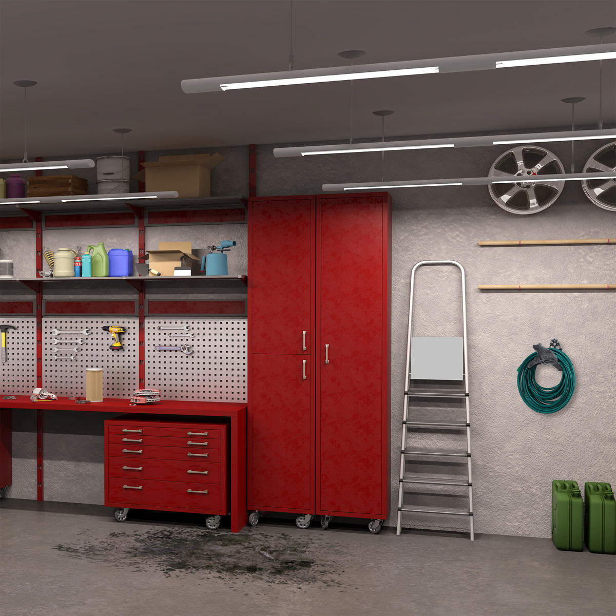 GARTENSCHLAUCHHALTER - Grau, Metall (27/18.5/17cm) - Relaxdays