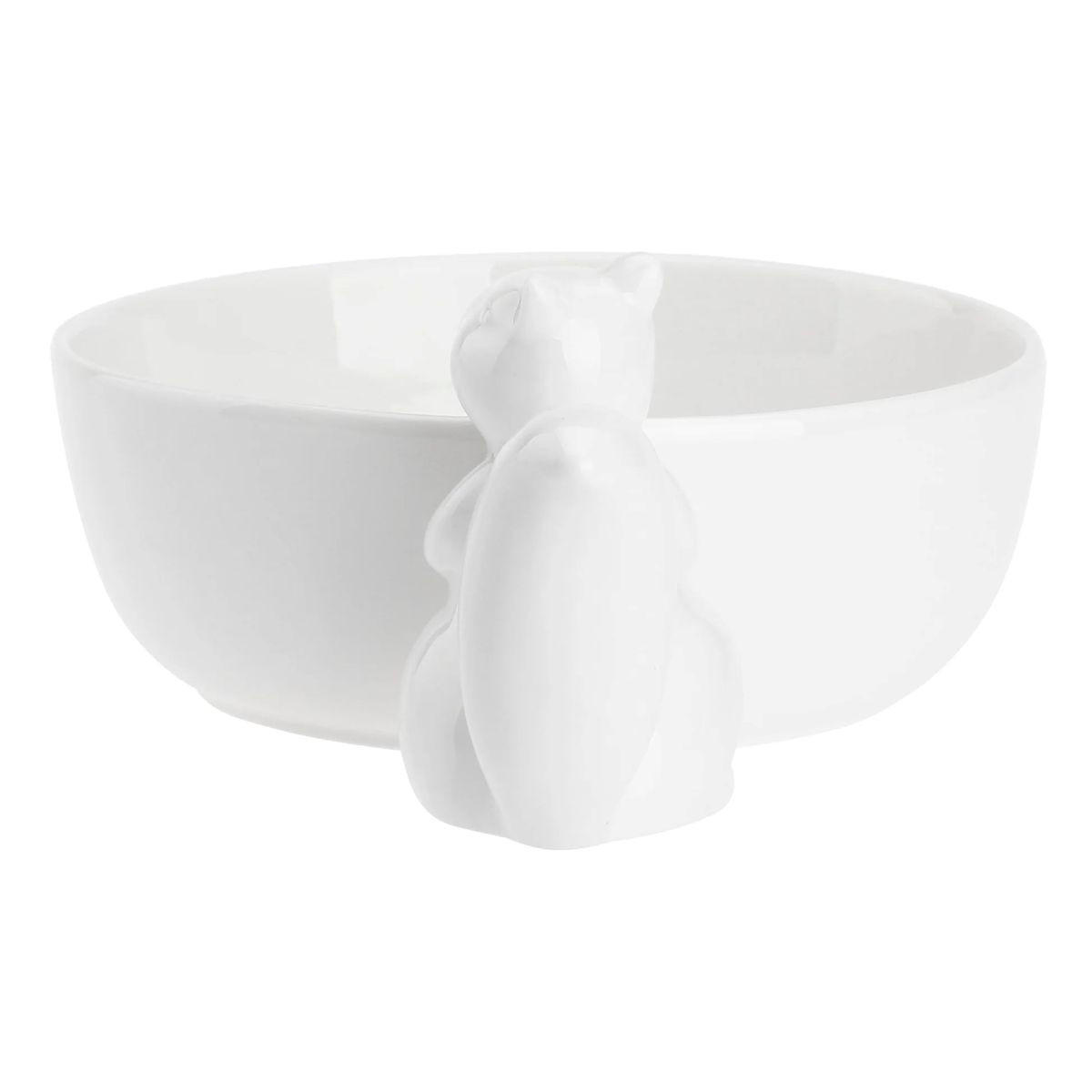 SERVIERSCHALE Eichhörnchen "Ciotola Scoiattolo" Fattoria 16,5 x 9 cm - Weiß, Keramik (16.5/9/16.5cm)