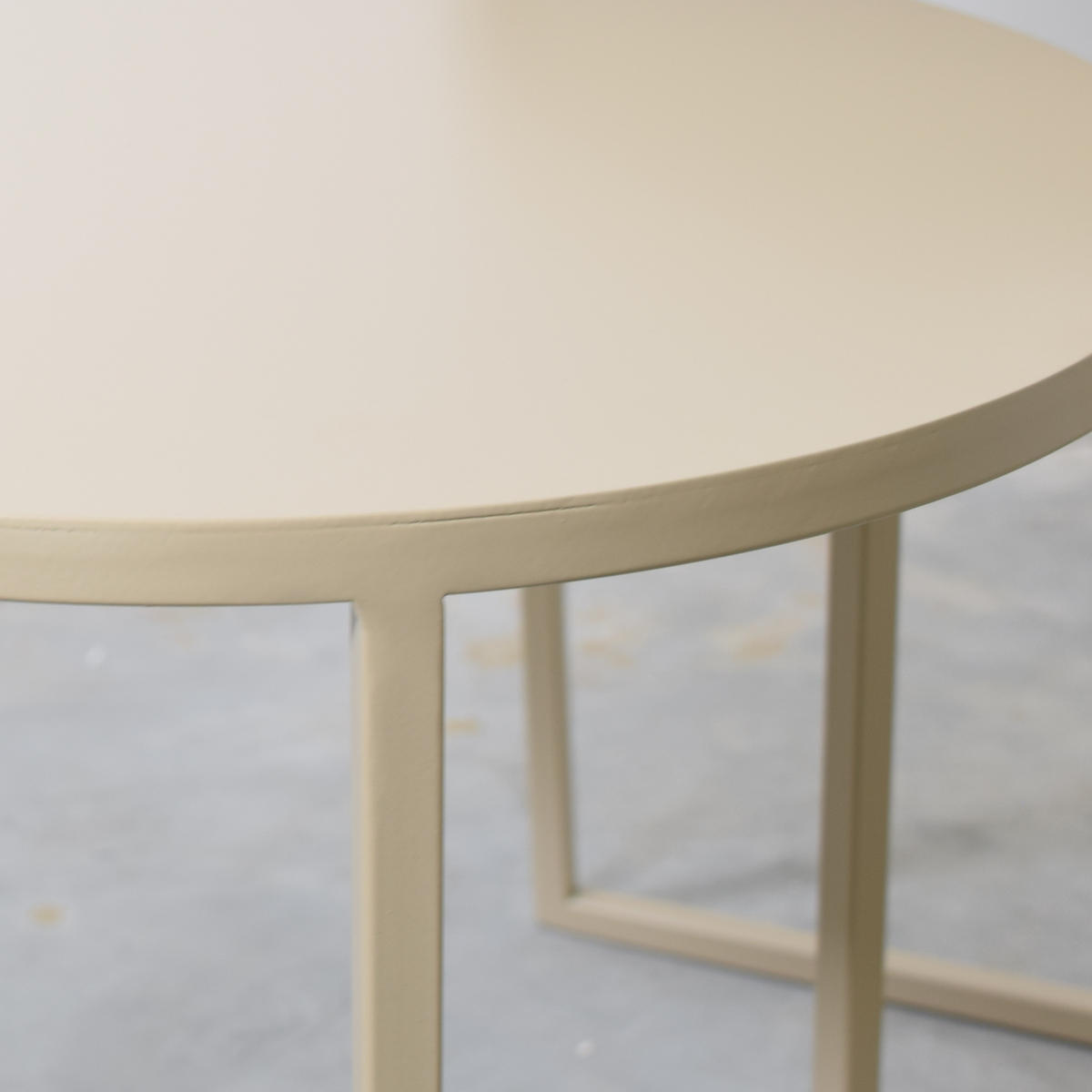 BEISTELLTISCH Dulon Beige - Beige, Metall (49/49/46cm) - LOFT42