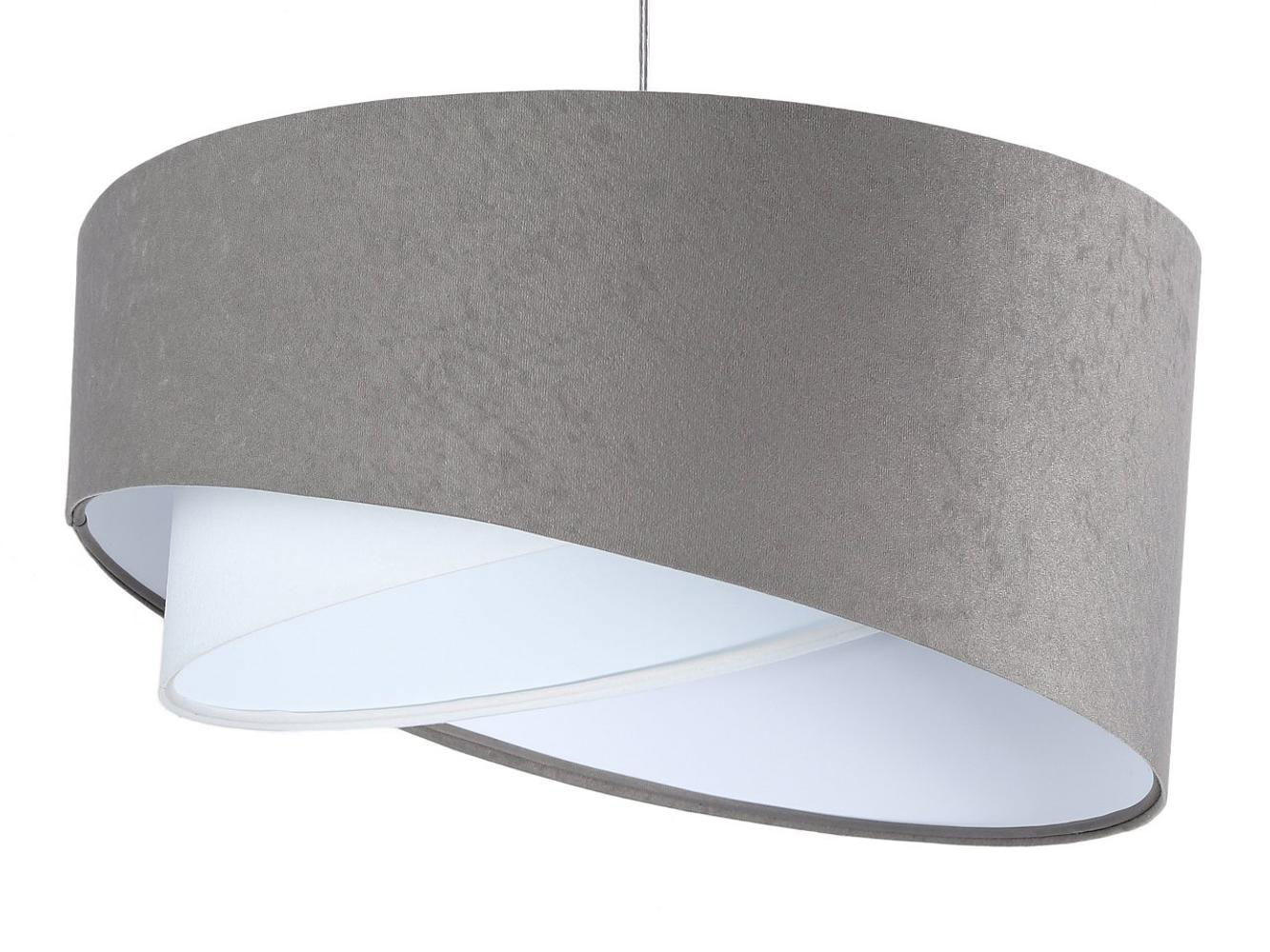 HÄNGELEUCHTE Grau 50/23 cm - Weiß/Grau, Kunststoff (50/1.3/23cm) - ONZENO