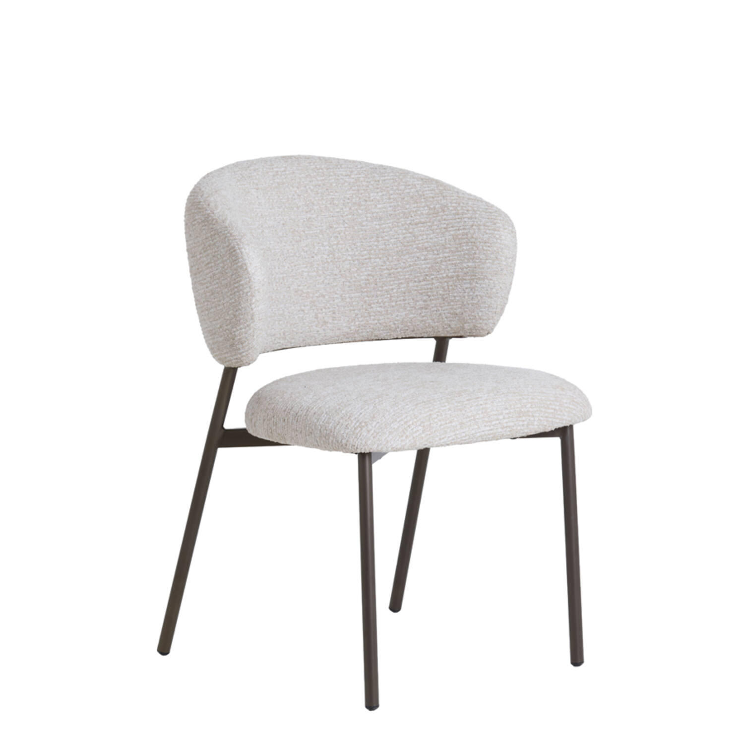 ESSZIMMERSTUHL Tibalt - Weiß - 62/57/81 cm - 2er-Set - Weiß, Metall (57/81/62cm) - Light & Living