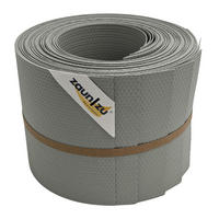 SICHTSCHUTZSTREIFEN Delux-R Einzelstreifen Wabenstruktur Steingrau 10x 2,55m - Graubraun, Kunststoff (255/19cm) - ZAUN|ZU