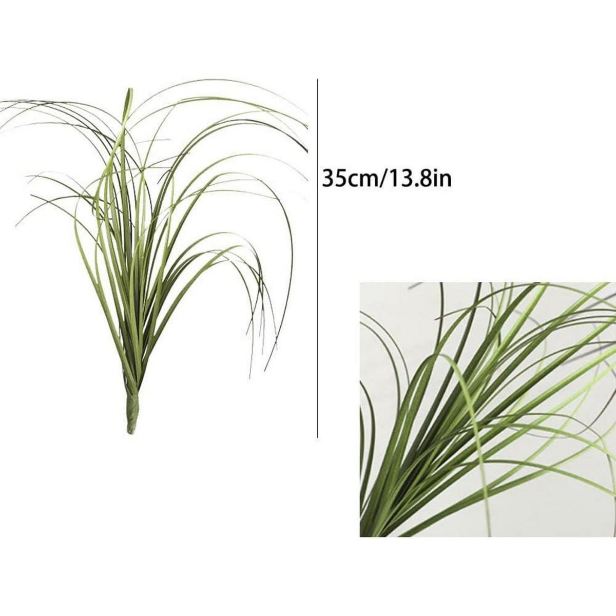 KÜNSTLICHE Pflanzen 10er Set Weizengras 35 cm - Grün, Kunststoff (25cm)