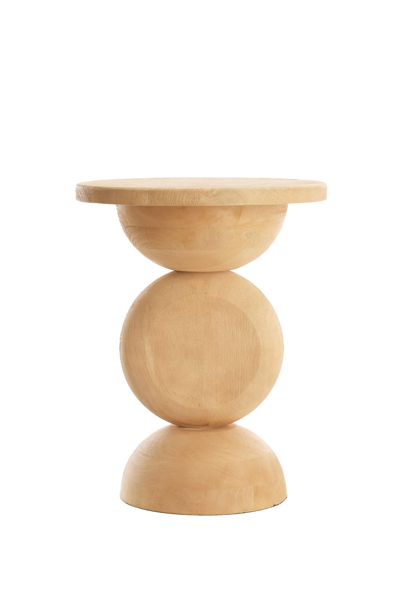 BEISTELLTISCH Mirto Braun Ø40/50 cm - Braun, Holz (40/40/50cm) - Light & Living