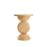 BEISTELLTISCH Mirto Braun Ø40/50 cm - Braun, Holz (40/40/50cm) - Light & Living