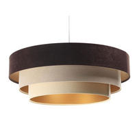 HÄNGELEUCHTE Beige 60/20 cm - Braun, Kunststoff (60/1/20cm) - ONZENO