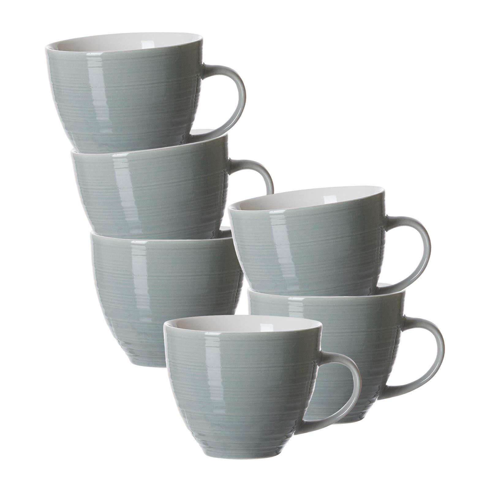 KAFFEETASSEN Suomi Blau 260 ml 6er Set - Blau, Keramik (0.26L) - Ritzenhoff Breker