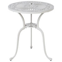 BISTROTISCH Weiß Dascio - Weiß, Metall (61/61/71cm) - Beliani