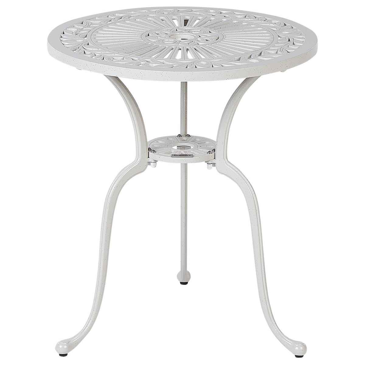 BISTROTISCH Weiß Dascio - Weiß, Metall (61/61/71cm) - Beliani