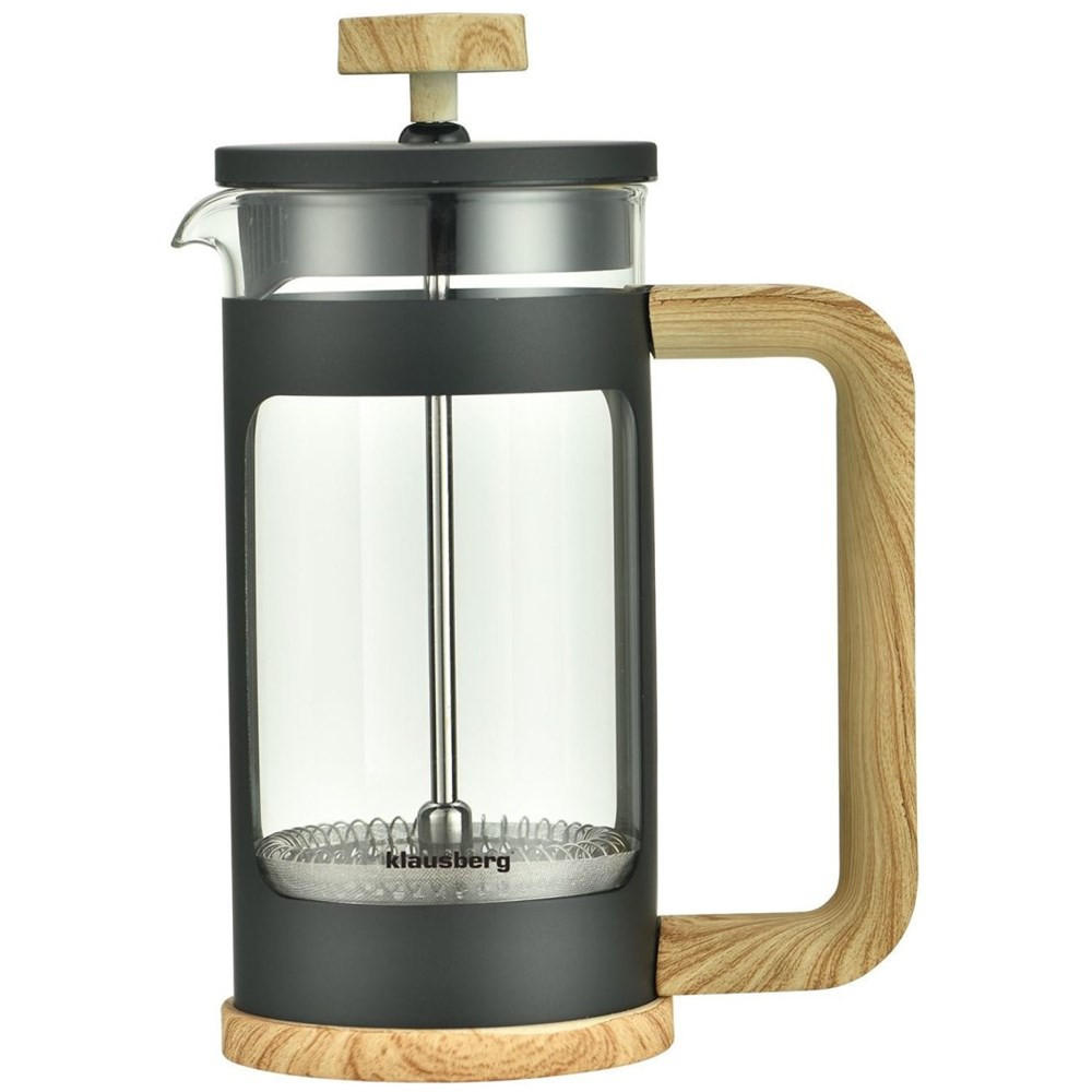 ESPRESSOKOCHER Graphit 9.3/9.3/18.4 cm KB7680 - Graphitfarben, Glas (9.3/18.4/9.3cm) - Klausberg 