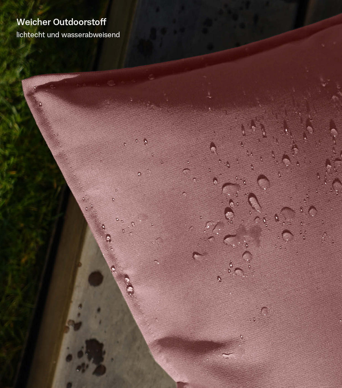 KISSENHÜLLE Die Auszeit - Pink, Textil (45/1.5cm) - Mokebo