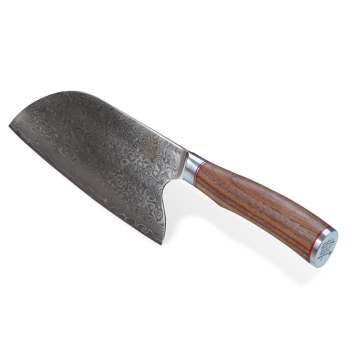 CHAI-DAO-KOCHMESSER 20 cm - Nussbaumfarben, Holz/Metall (34cm) - Zayiko