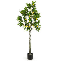 ZITRONENBAUM Grün - Grün, Kunststoff (160cm) - COSTWAY