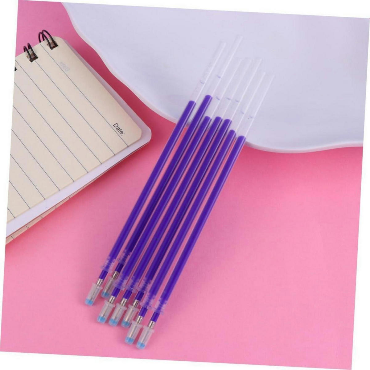 STOFFMARKIERSTIFTE 200 Stück Set wärmelöschbar Blau - Blau, Kunststoff (1/1/14cm)