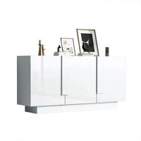 SIDEBOARD weiß mit drei Türen und höhenverstellbaren Einlegeböden 160 × 35 × 60 cm aus Spanplatte - Weiß, Holzwerkstoff (160/60/35cm) - Luhomfu