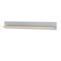 WANDBOARD grau, Artisan Eiche Landhaus, Wandregal 150 cm - Eiche Artisan/Grau, Holzwerkstoff (150/20/19cm) - Furn.Design