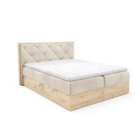 BOXBETT Helios Premium - Creme, Holzwerkstoff/Textil (120/200cm) - Fun Möbel