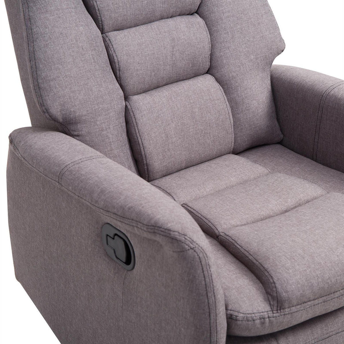 FERNSEHSESSEL RELAJO - Grau, Textil (72/106/87cm) - IDIMEX