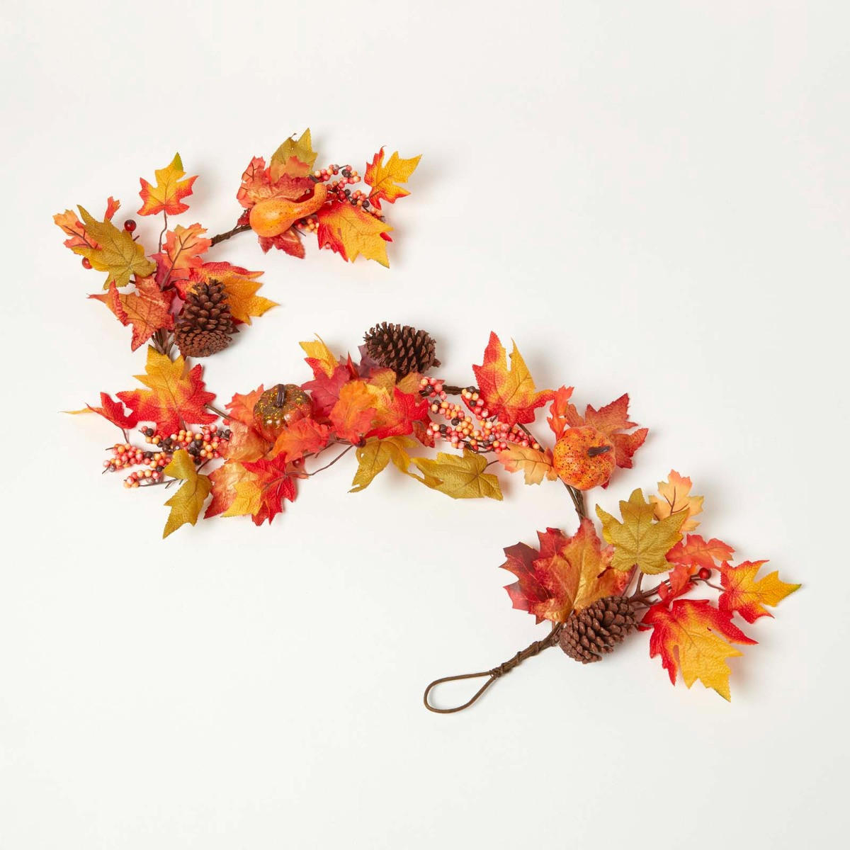HERBST-GIRLANDE buntes Laub & Zapfen, 140 cm - Multicolor, Kunststoff (20/140/140cm) - Homescapes