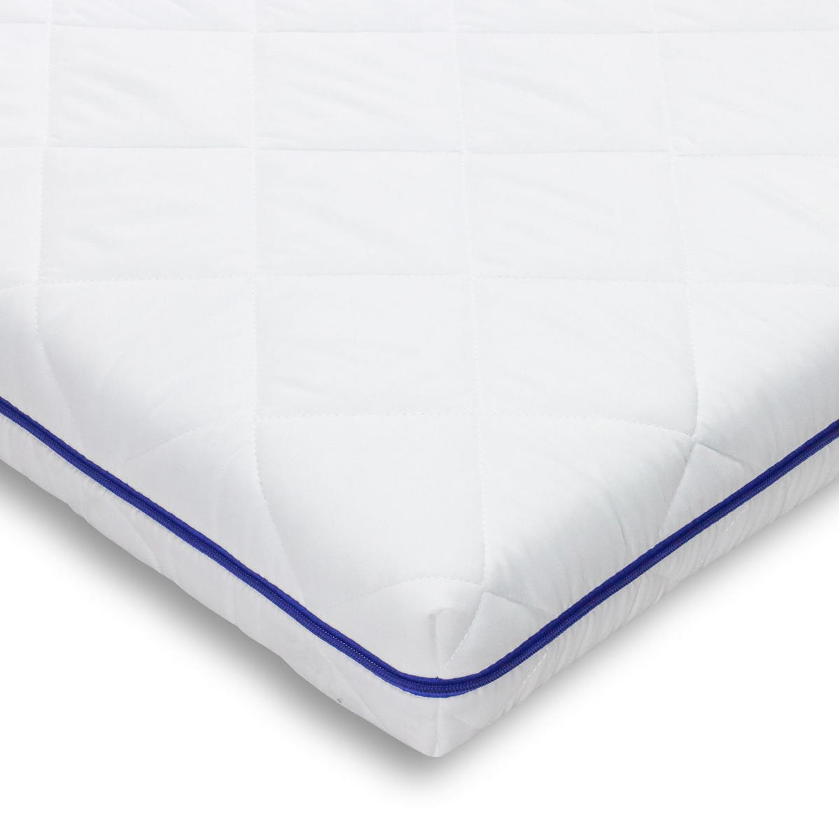 GEL-MATRATZENTOPPER 140x200 für bequemes Liegen auf harten Matratzen, Topper 140x200 - Gelschaum Matratzenauflage - Weiß, Textil (140/200cm) - Sleepneo