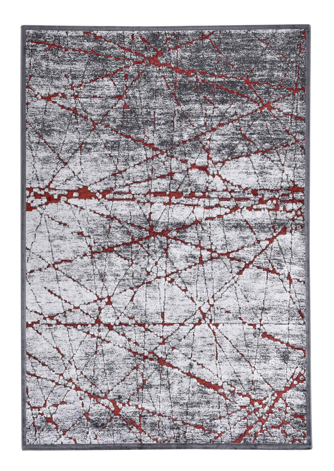 FLACHWEBETEPPICH Orelia 195x280 cm - Rot, Textil (195/280cm) - Gino Falcone