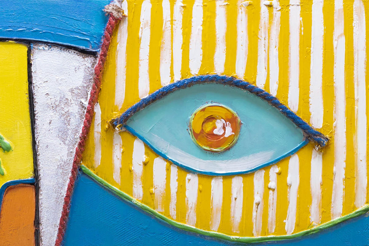 ACRYLBILD HANDGEMALT 80/80 cm - Multicolor, Holz/Textil (80/80cm) - KUNSTLOFT