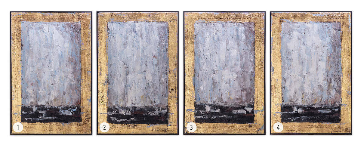 ACRYLBILD HANDGEMALT 60/90 cm - Schwarz/Grau, Textil (60/90cm) - KUNSTLOFT