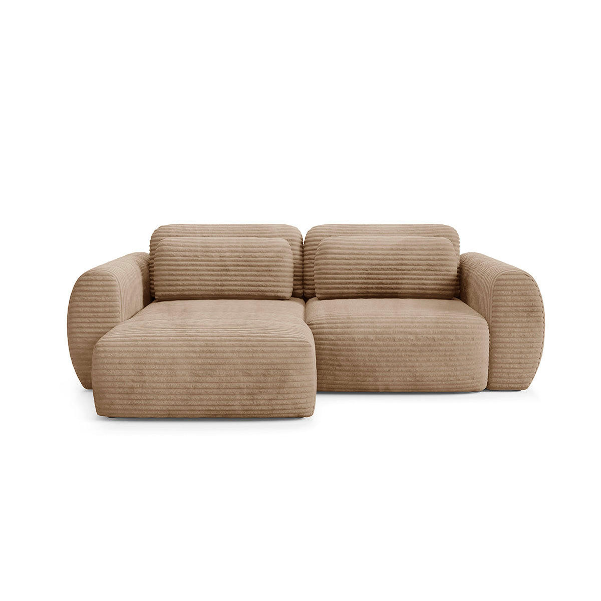 ECKSOFA Camilla 3 Sitzplätze Beige - Beige, Holz (270/165cm) - Petits-meubles