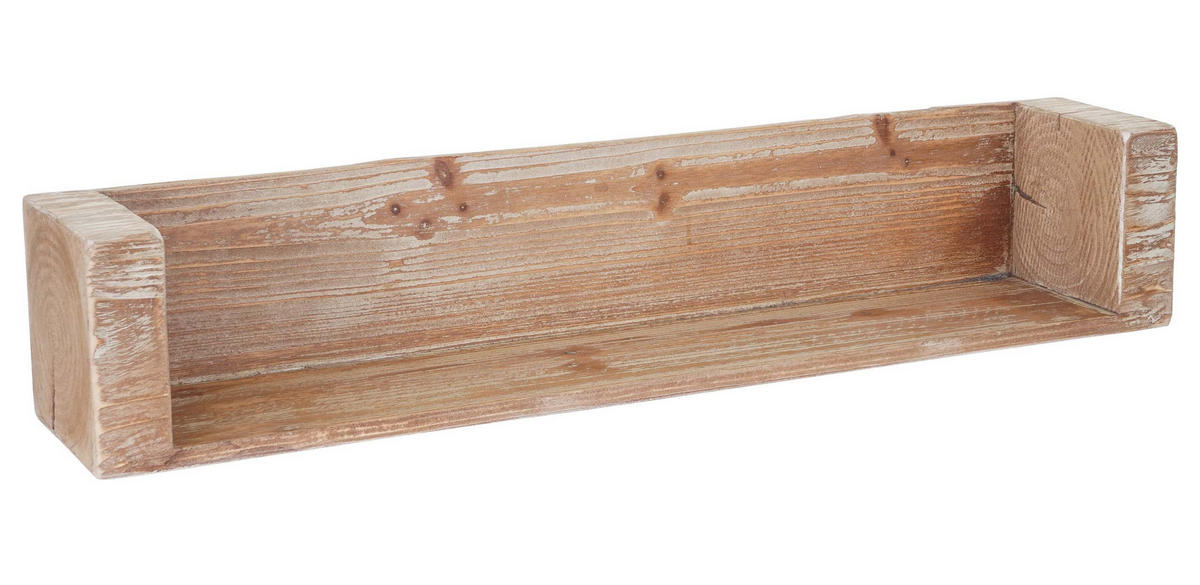 WANDREGAL 15x60x15cm Hängeregal Tanne Holz rustikal massiv 60cm - Naturfarben, Holz (64/19/18cm) - BERLINLODGE