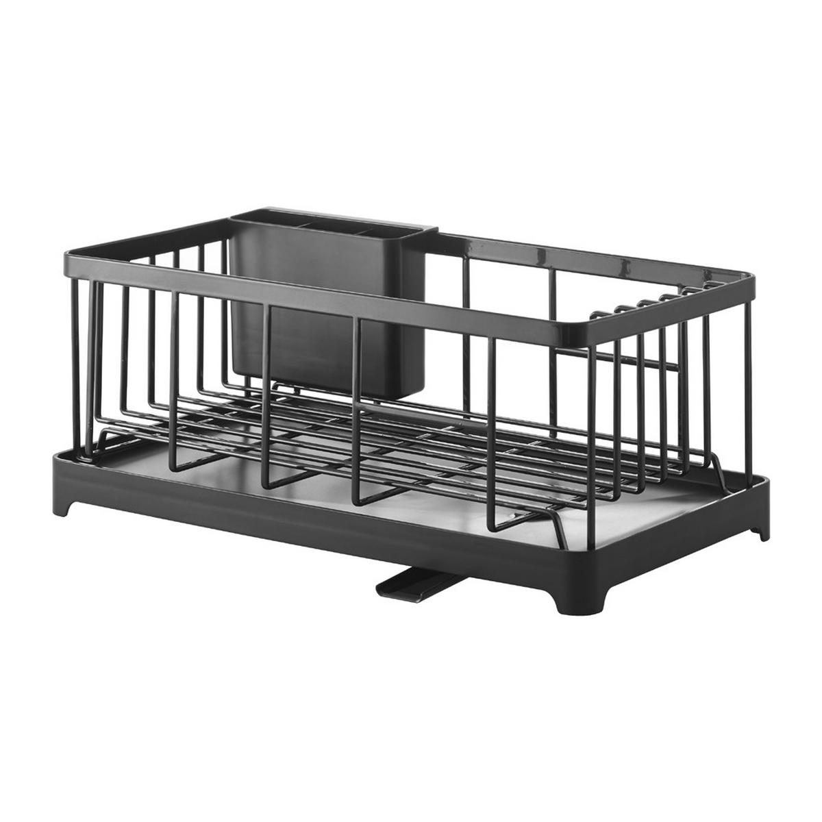 GESCHIRR-ABTROPFGESTELL Tower schwarz 42/17/23 cm - Schwarz, Metall (23/17/42cm) - Yamazaki