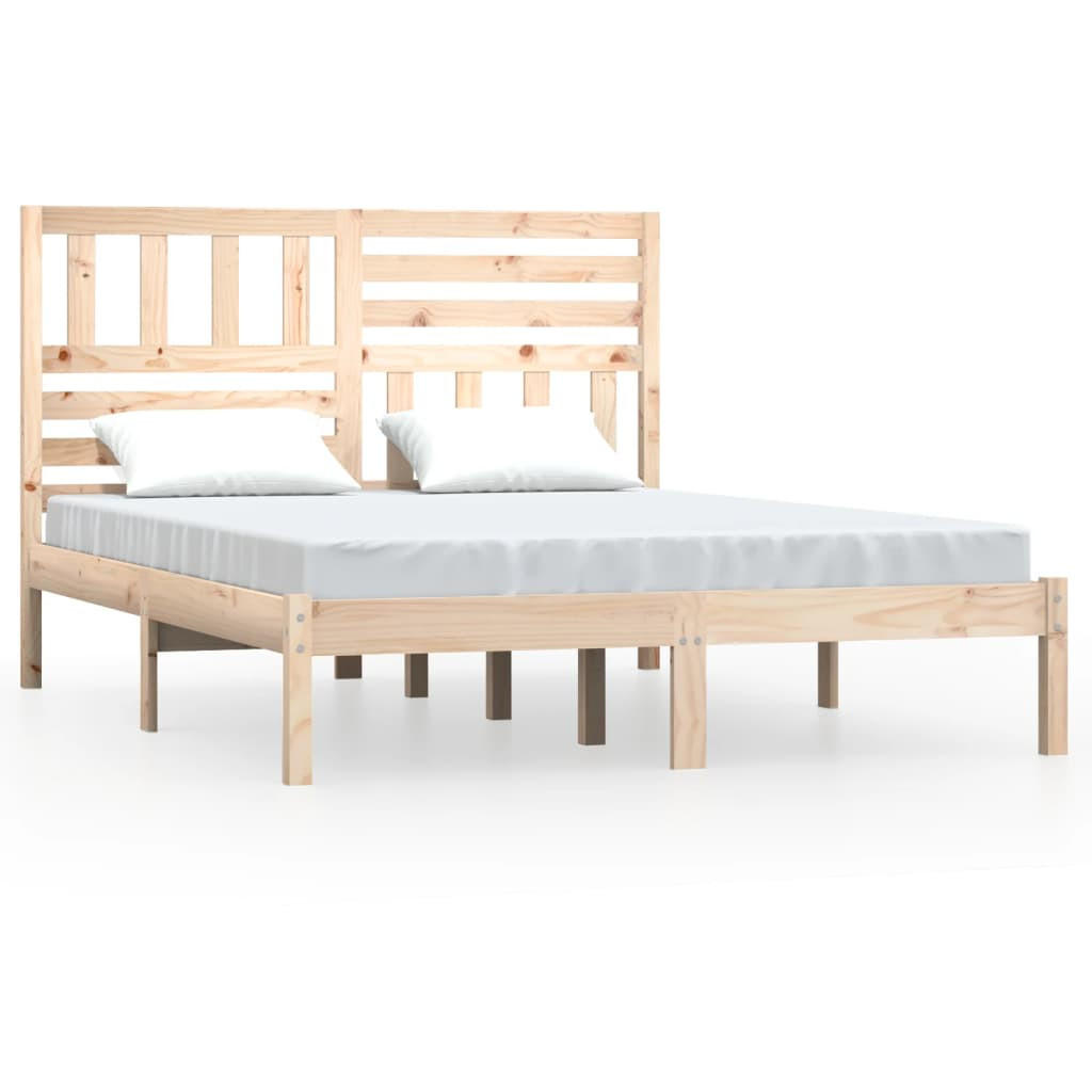 BETT Joyce 126/205.5 cm - Braun, Holz (120/200cm) - Nettlife