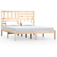 BETT Joyce 126/205.5 cm - Braun, Holz (120/200cm) - Nettlife