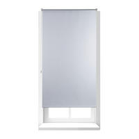 VERDUNKLUNGSROLLO - Weiß, Kunststoff/Textil (90/160/3.5cm) - Relaxdays