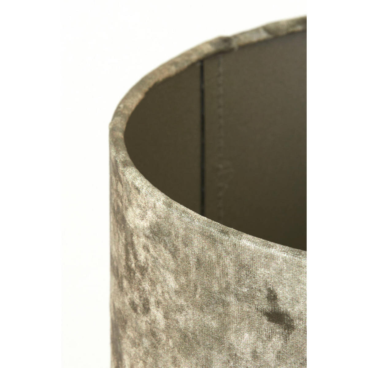 LAMPENSCHIRM BRAVE Ø20x15 cm, Samt, Braun - Braun, Textil (20/20/15cm) - Light & Living