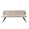 ESSZIMMERBANK Raster Beige 59/180/84 cm - Beige, Textil (180/84/59cm) - Hoyz Collection