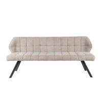 ESSZIMMERBANK Raster Beige 59/180/84 cm - Beige, Textil (180/84/59cm) - Hoyz Collection