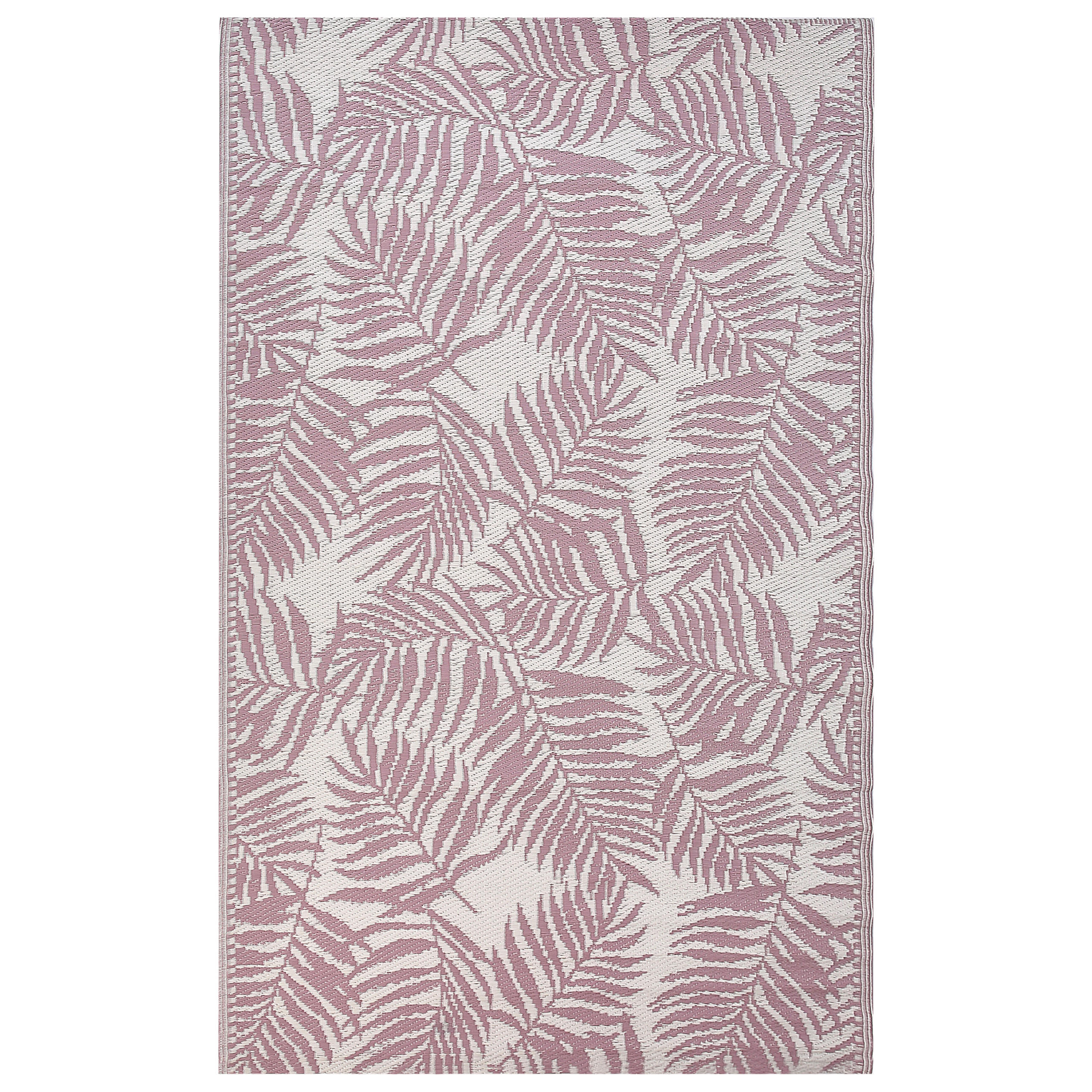 OUTDOORTEPPICH Kota 180/120 cm - Pink/Weiß, Kunststoff (120/180cm) - Beliani