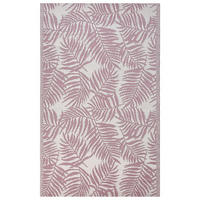 OUTDOORTEPPICH Kota 180/120 cm - Pink/Weiß, Kunststoff (120/180cm) - Beliani