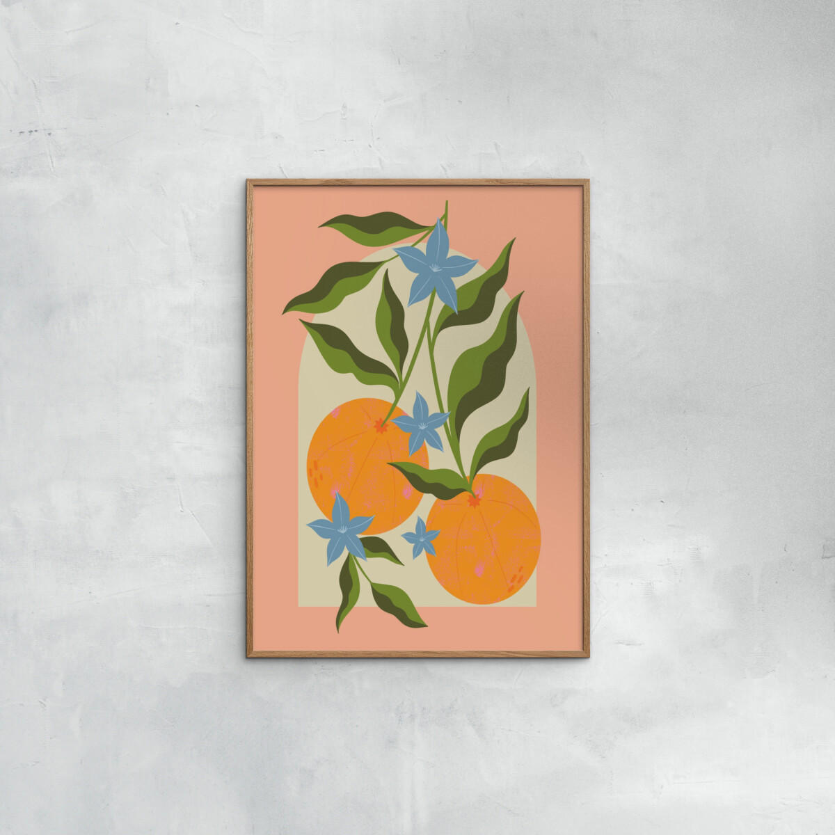 POSTER Melissa Donne - Orange Branch with Flowers - Multicolor, Papier (50/70/0.1cm) - Poster&Frame