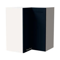 ECKHÄNGESCHRANK Oslo W12/60 Weiß / Indigo Matt 60 / 60 / 72cm - Weiß/Dunkelblau, Holz/Holzwerkstoff (60/72/60cm) - Feldmann-Wohnen