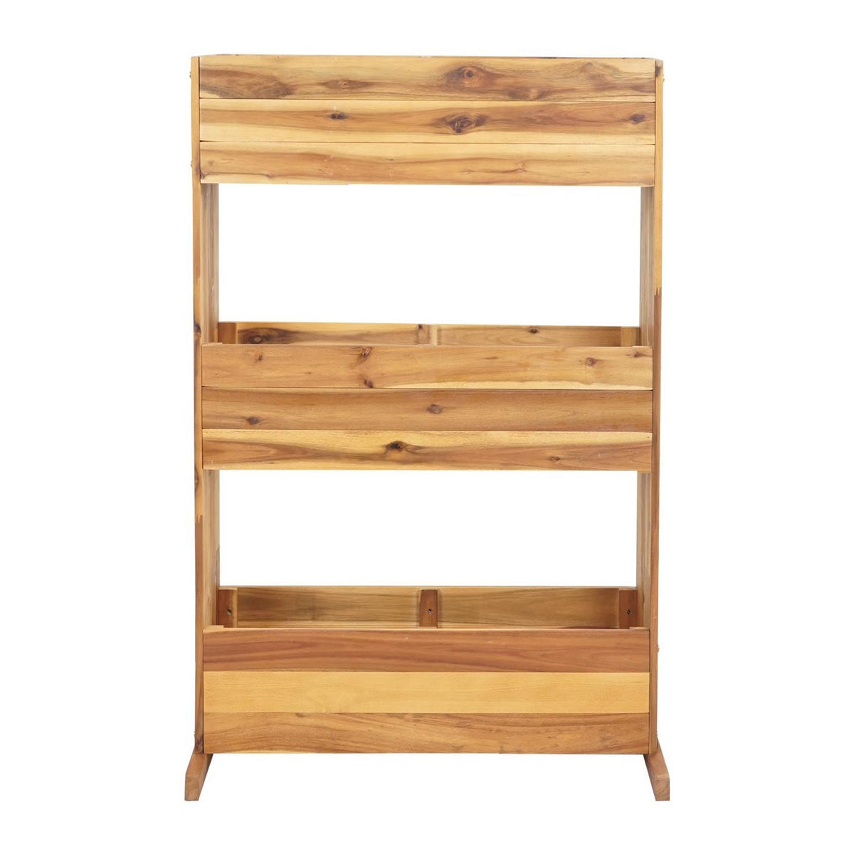 PFLANZKASTENREGAL 115x71x40cm Braun - Braun, Holz (71/115/40cm) - PROREGAL
