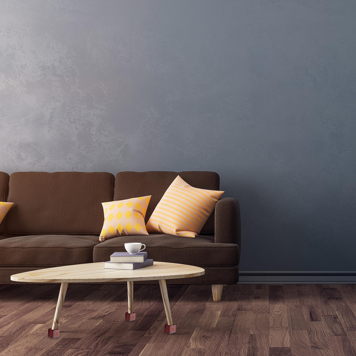 MÖBELERHÖHUNG - Dunkelrot, Holz (9.4/9.4/9.4cm) - Relaxdays