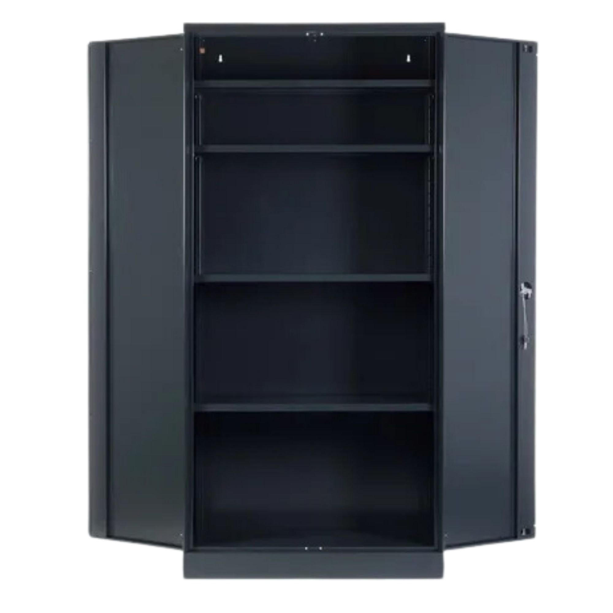 STAHLSCHRANK Bee mit 9 lackierten Fachböden 195x92x60 cm Korpusfarbe Anthrazit Frontfarbe Anthrazit - Anthrazit, Metall (92/195/60cm)